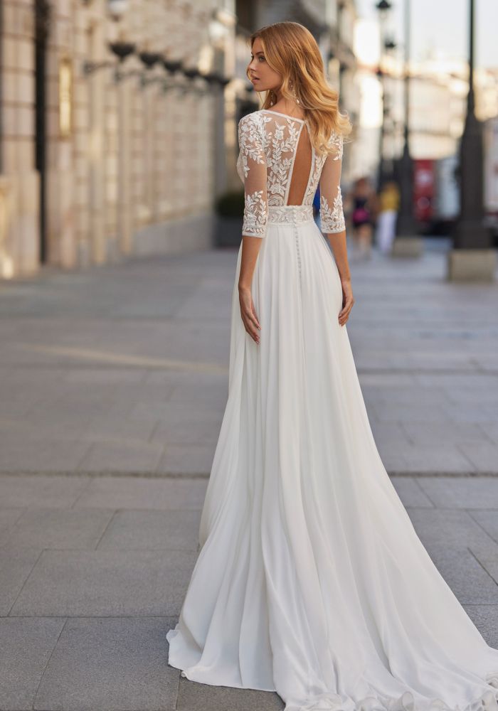 Robe de mariée SARABEL de LUNA NOVIAS – Nicéa Mariage Nice