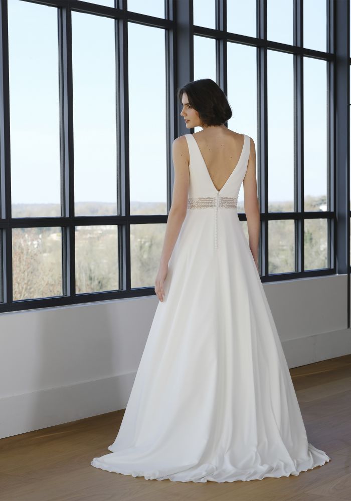 Robe de mariée AZUCENA de CRÉATIONS BOCHET – Nicéa Mariage Nice