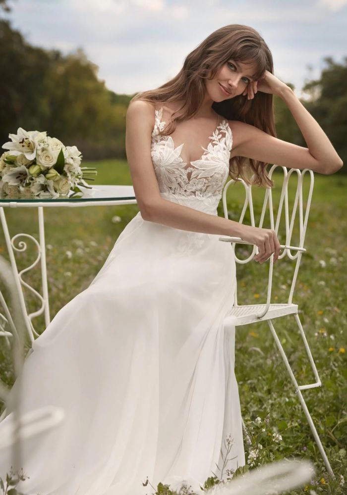 Robe de mariée JAHANA de NICOLE MILANO by Pronovias – Nicéa Mariage Nice