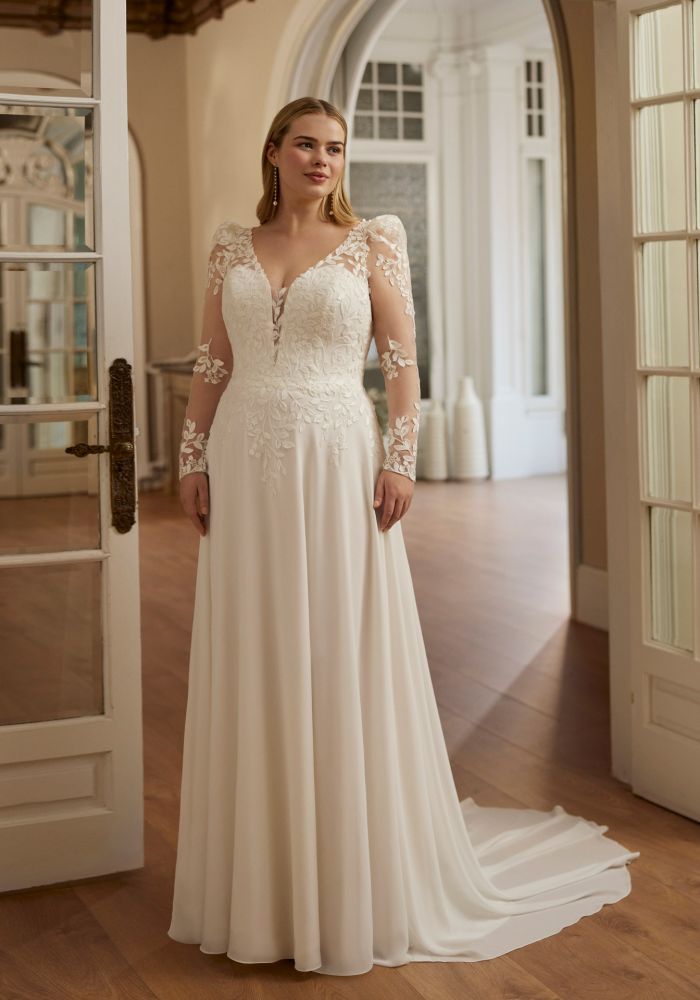 Robe de mariée WASTEL de LUNA NOVIAS – Nicéa Mariage Nice