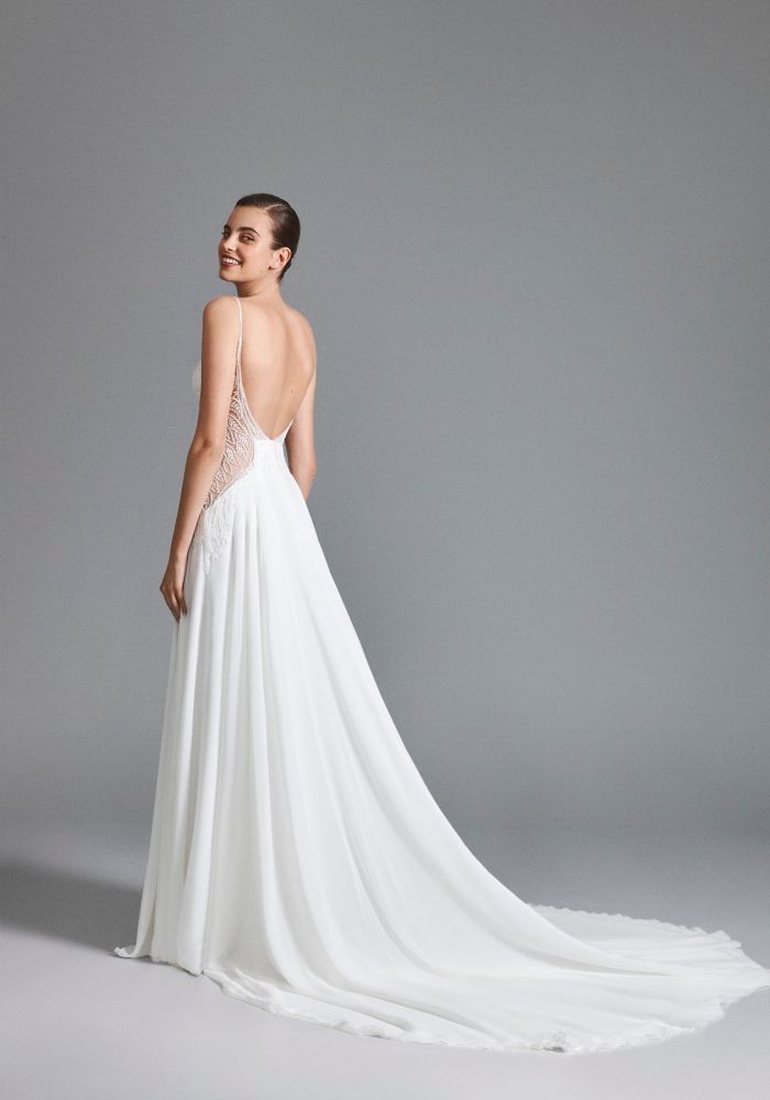 Robe de mariée BELLENE de HERVE MOREAU – Nicéa Mariage Nice