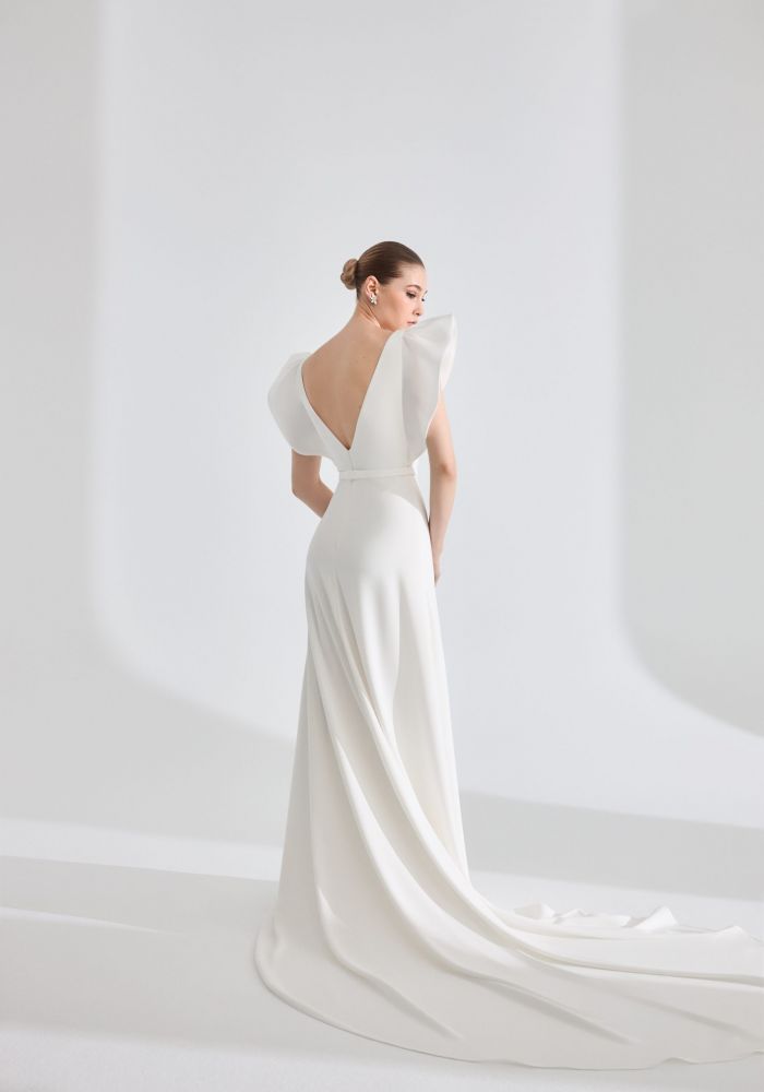 Robe de mariée CLEMENCE de HERVE MOREAU – Nicéa Mariage Nice