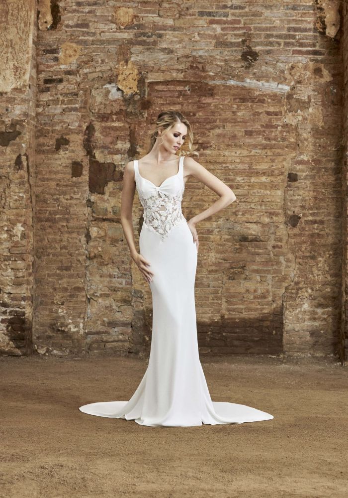 Robe de mariée JOY de HERVE MOREAU – Nicéa Mariage Nice