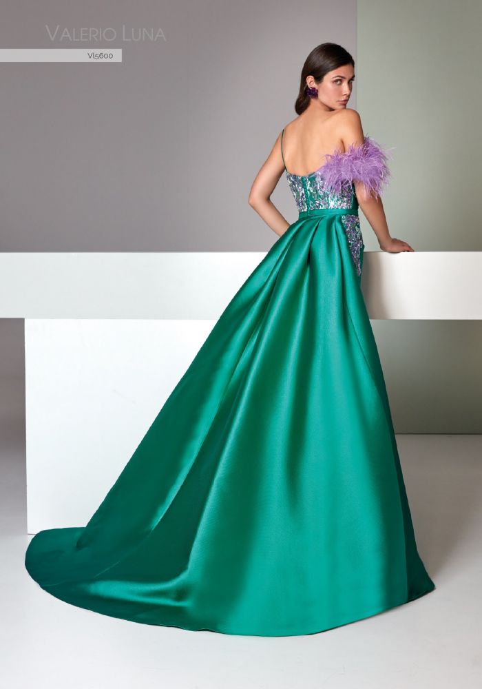 Robe de mariée VL5600 MIKADO de VALERIO LUNA – Nicéa Mariage Nice