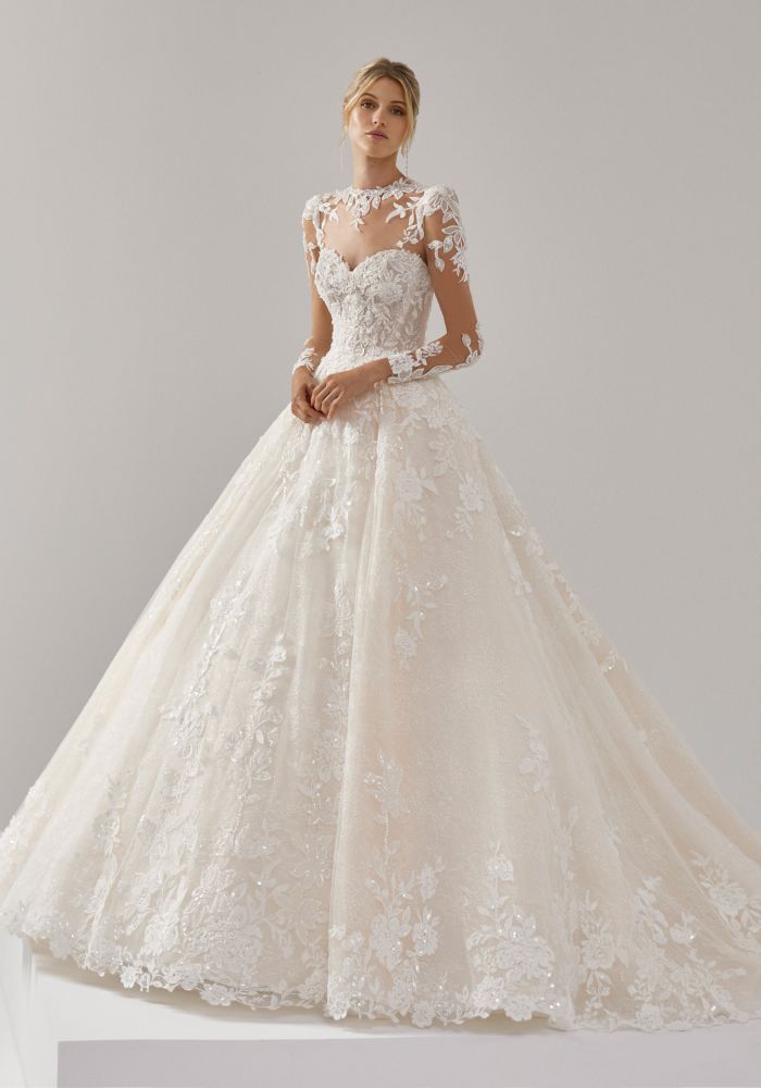 Robe de mariée AMALI de LUNA NOVIAS – Nicéa Mariage Nice
