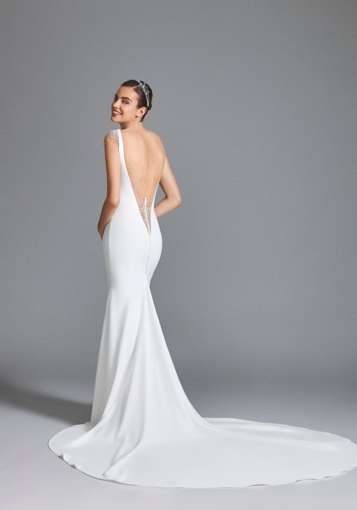 Robe de mariée BEVERLY de HERVE MOREAU – Nicéa Mariage Nice