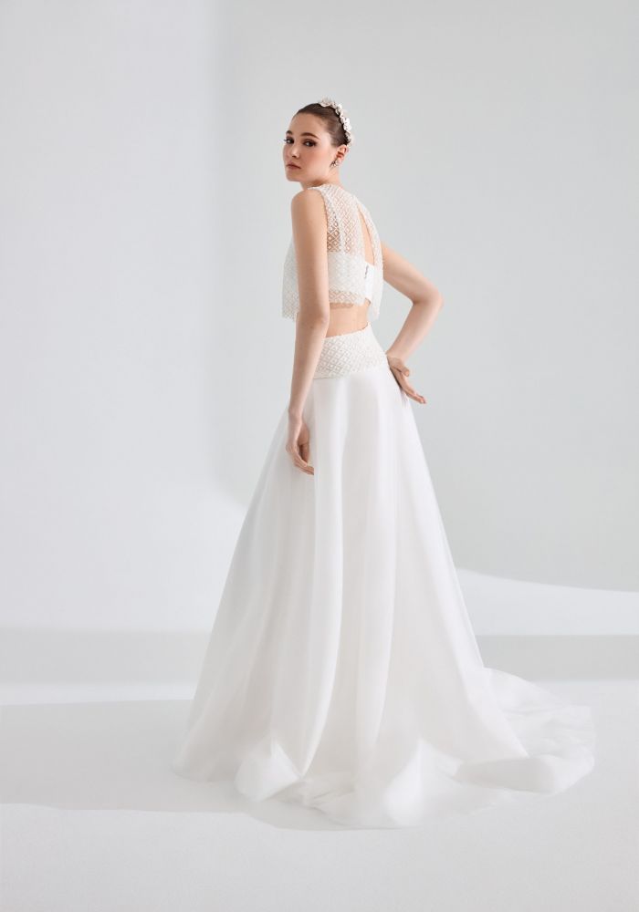 Robe de mariée CYNTHIA de HERVE MOREAU – Nicéa Mariage Nice