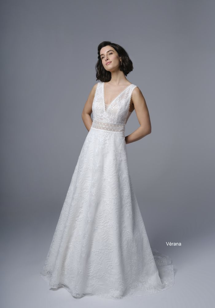 Robe de mariée VERANA de CRÉATIONS BOCHET – Nicéa Mariage Nice