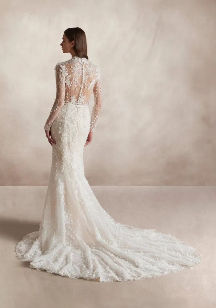 Robe de mariée TAHER de NICOLE MILANO by Pronovias – Nicéa Mariage Nice