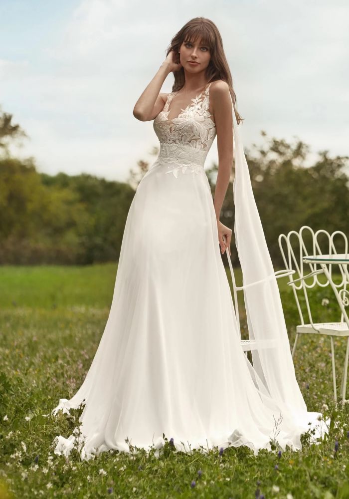 Robe de mariée JAHANA de NICOLE MILANO by Pronovias – Nicéa Mariage Nice