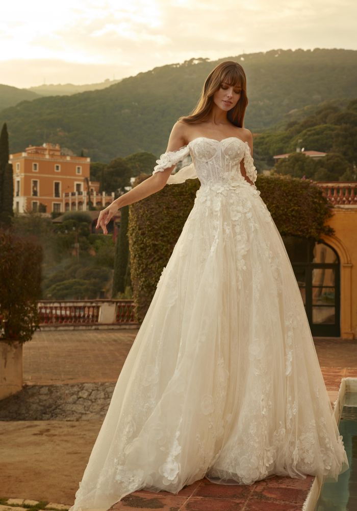 Robe de mariée SOKYA de NICOLE MILANO by Pronovias – Nicéa Mariage Nice