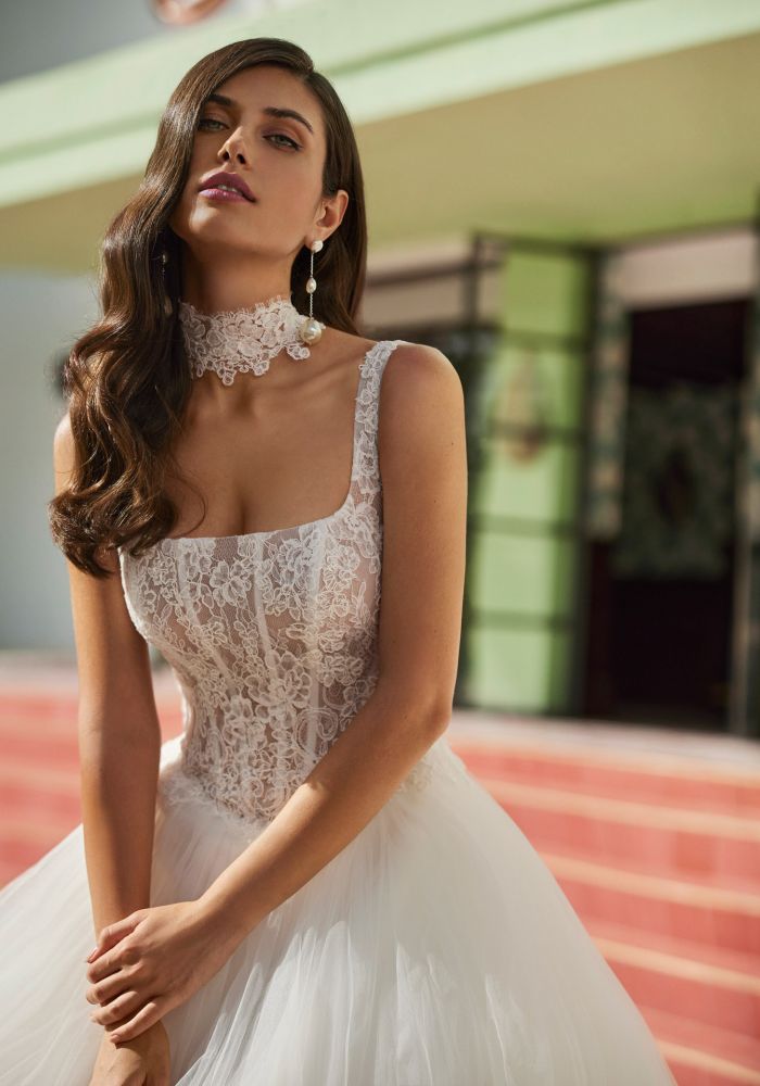 Robe de mariée JILLYN de LUNA NOVIAS – Nicéa Mariage Nice