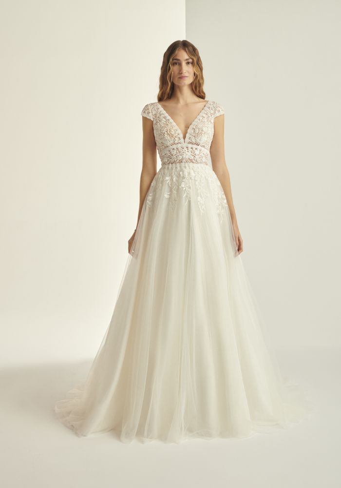 Robe de mariée PAMELA de ALBERTO PALATCHI – Nicéa Mariage Nice