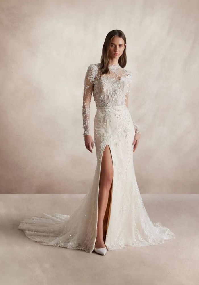 Robe de mariée TAHER de NICOLE MILANO by Pronovias – Nicéa Mariage Nice