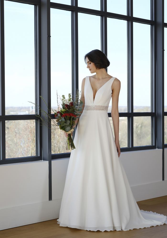 Robe de mariée AZUCENA de CRÉATIONS BOCHET – Nicéa Mariage Nice