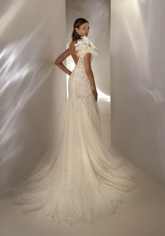 Robe de mariée SAYMNA de NICOLE MILANO by Pronovias – Nicéa Mariage Nice