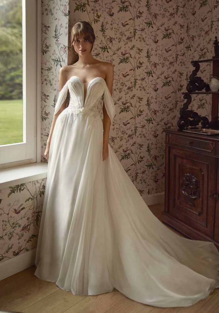 Robe de mariée CRISTIA de NICOLE MILANO by Pronovias – Nicéa Mariage Nice